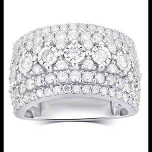 2 1/4ct Sterling Silver Ring sz 8 $950